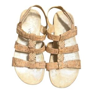 Vionic Tan Cork Sandals 6